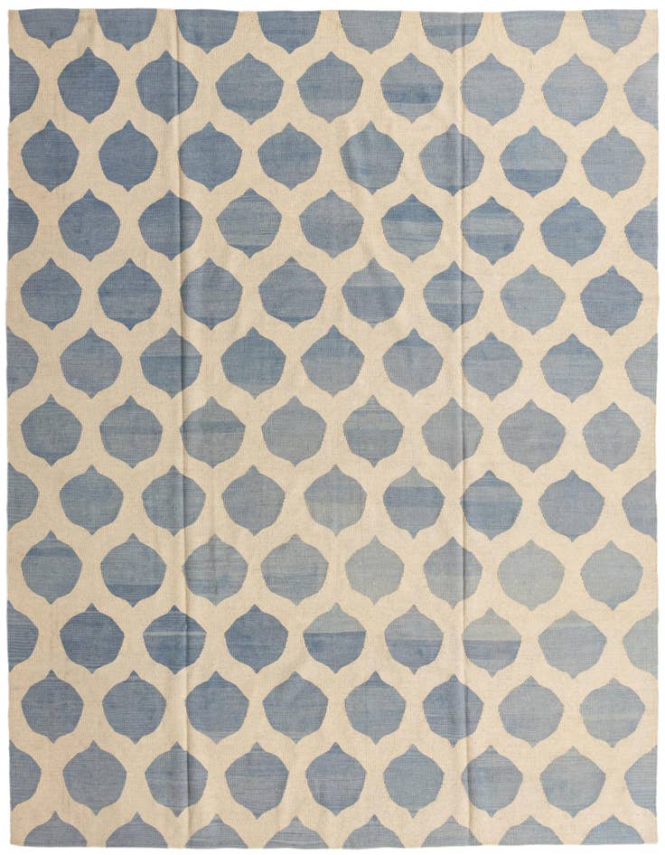 Detail image of 8' 6 x 9' 8 Hand Woven Kilim Modern Wool Rug