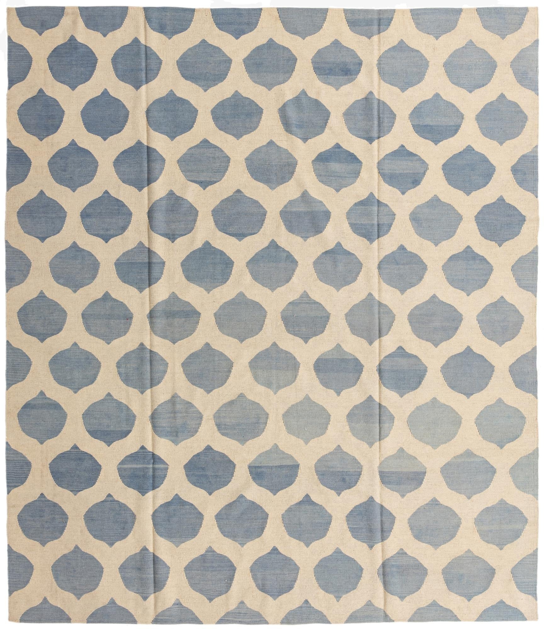 8' 6 x 9' 8  Hand Woven Kilim Modern Wool Rug