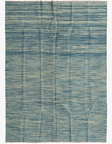 4' 9 x 6' 5 Hand Woven Kilim Modern Wool Rug