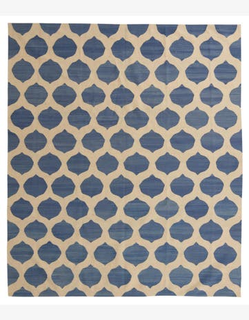 8' 5 x 9' 9 Hand Woven Kilim Modern Wool Rug