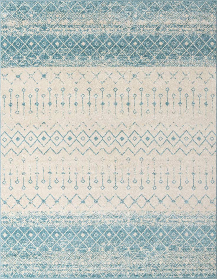Detail image of 10' 8 x 14' Moroccan Trellis Rug