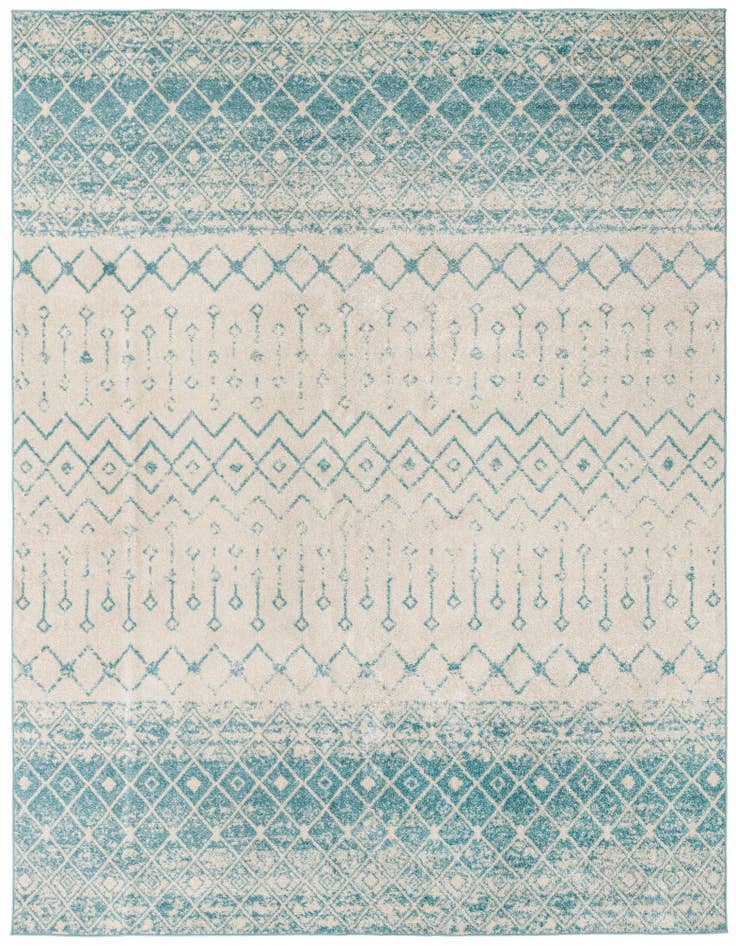 Detail image of 10' x 13' Moroccan Trellis Rug