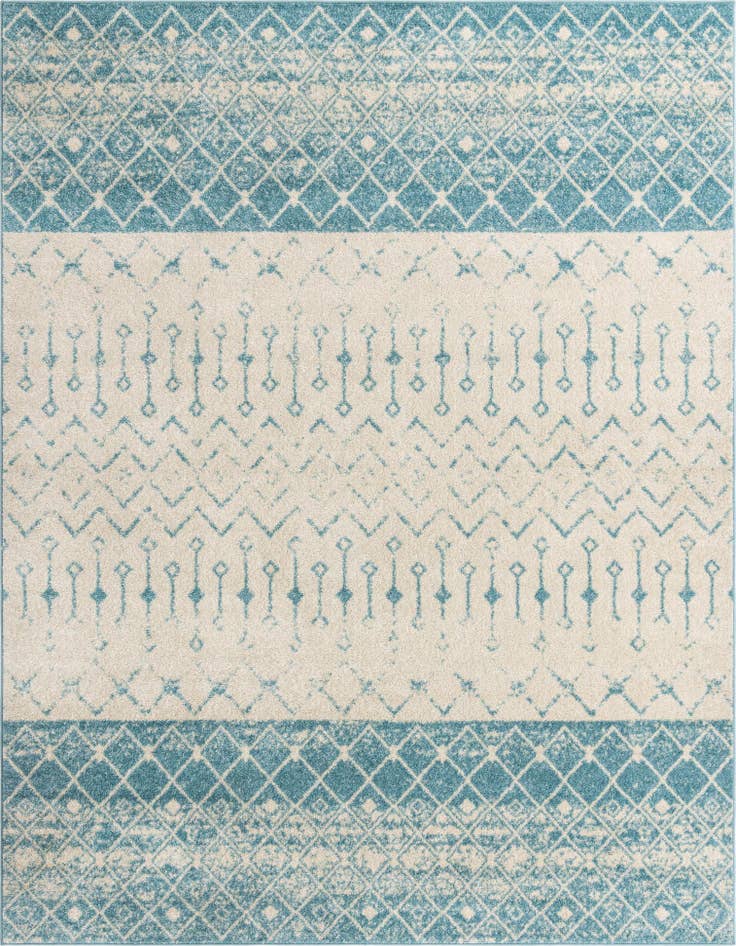Detail image of 9' x 12' Moroccan Trellis Rug