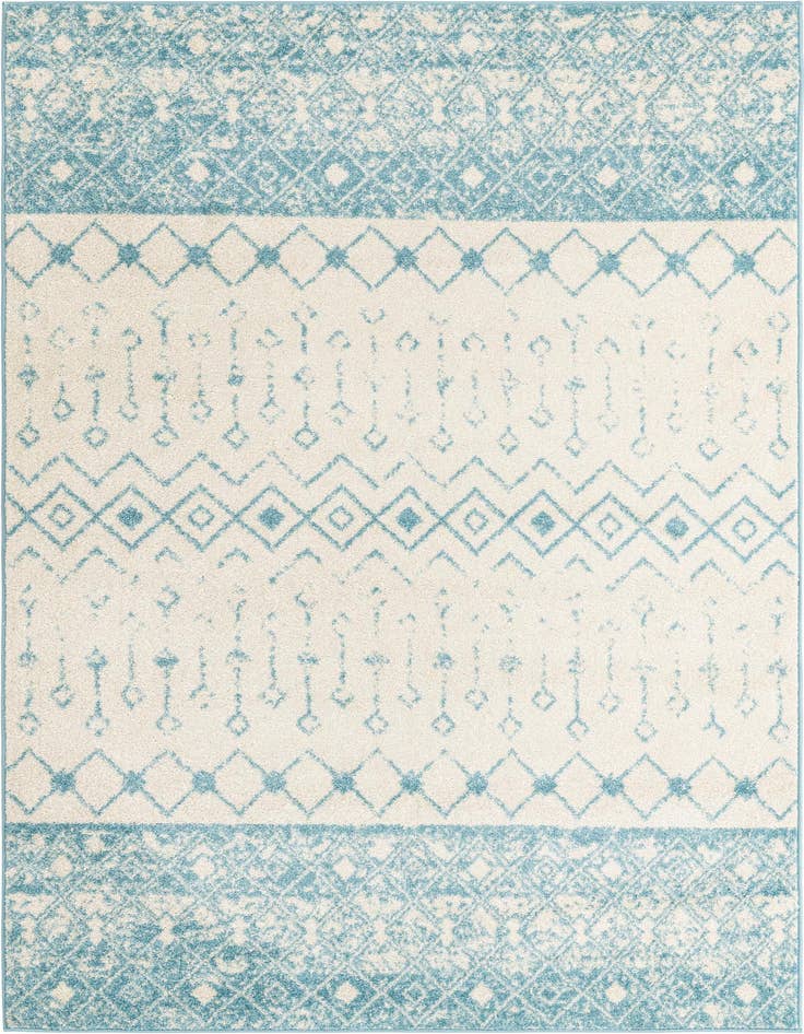 Detail image of 6' x 9' Moroccan Trellis Rug