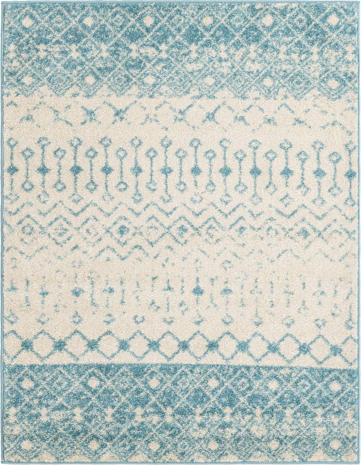 Detail image of 4' x 6' Moroccan Trellis Rug