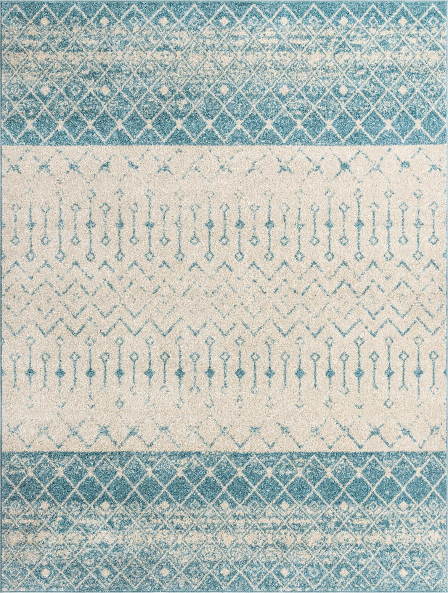 9' x 12' Moroccan Trellis Rug
