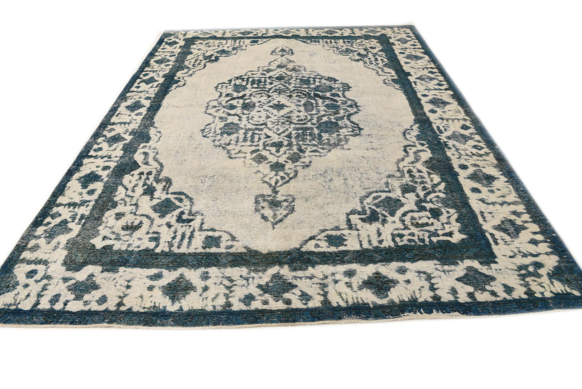 7' 9 x 11' 3 Hand Knotted Ultra Vintage Persian Wool Rug