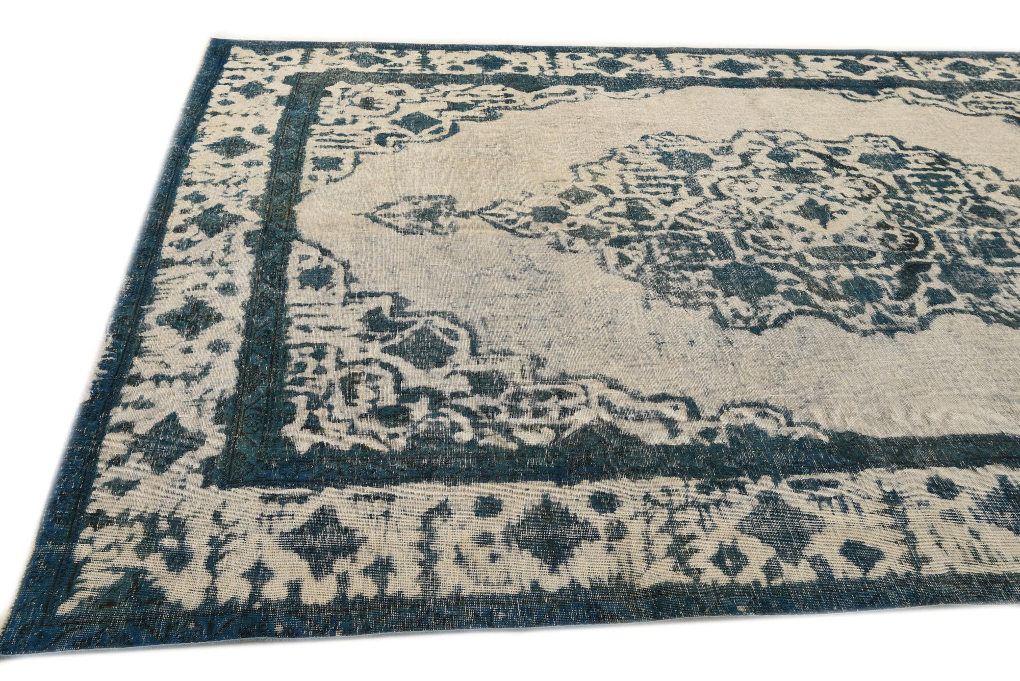 7' 9 x 11' 3 Hand Knotted Ultra Vintage Persian Wool Rug