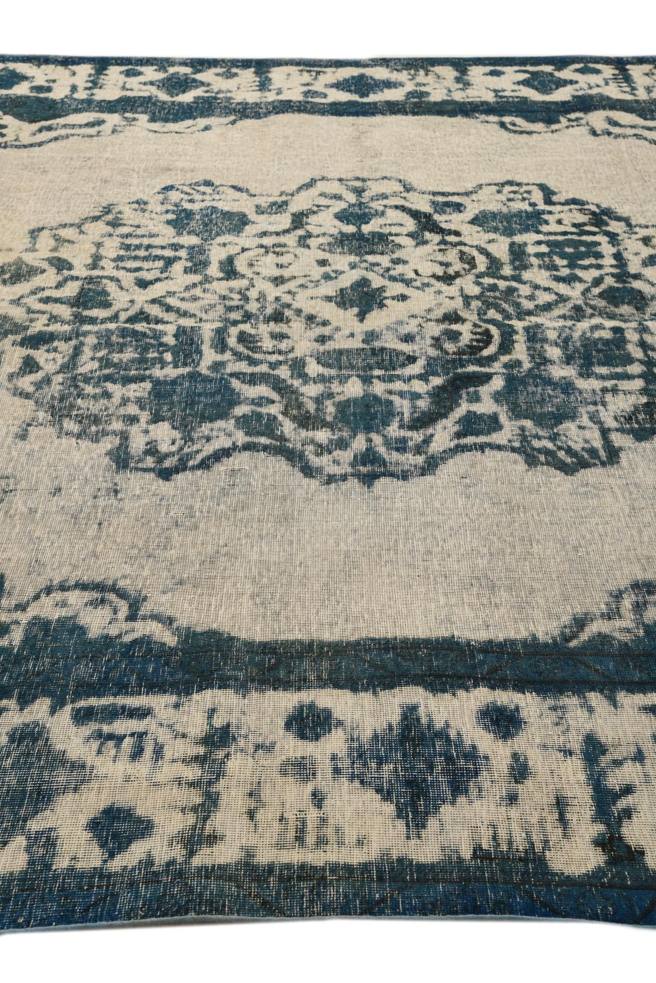 7' 9 x 11' 3 Hand Knotted Ultra Vintage Persian Wool Rug