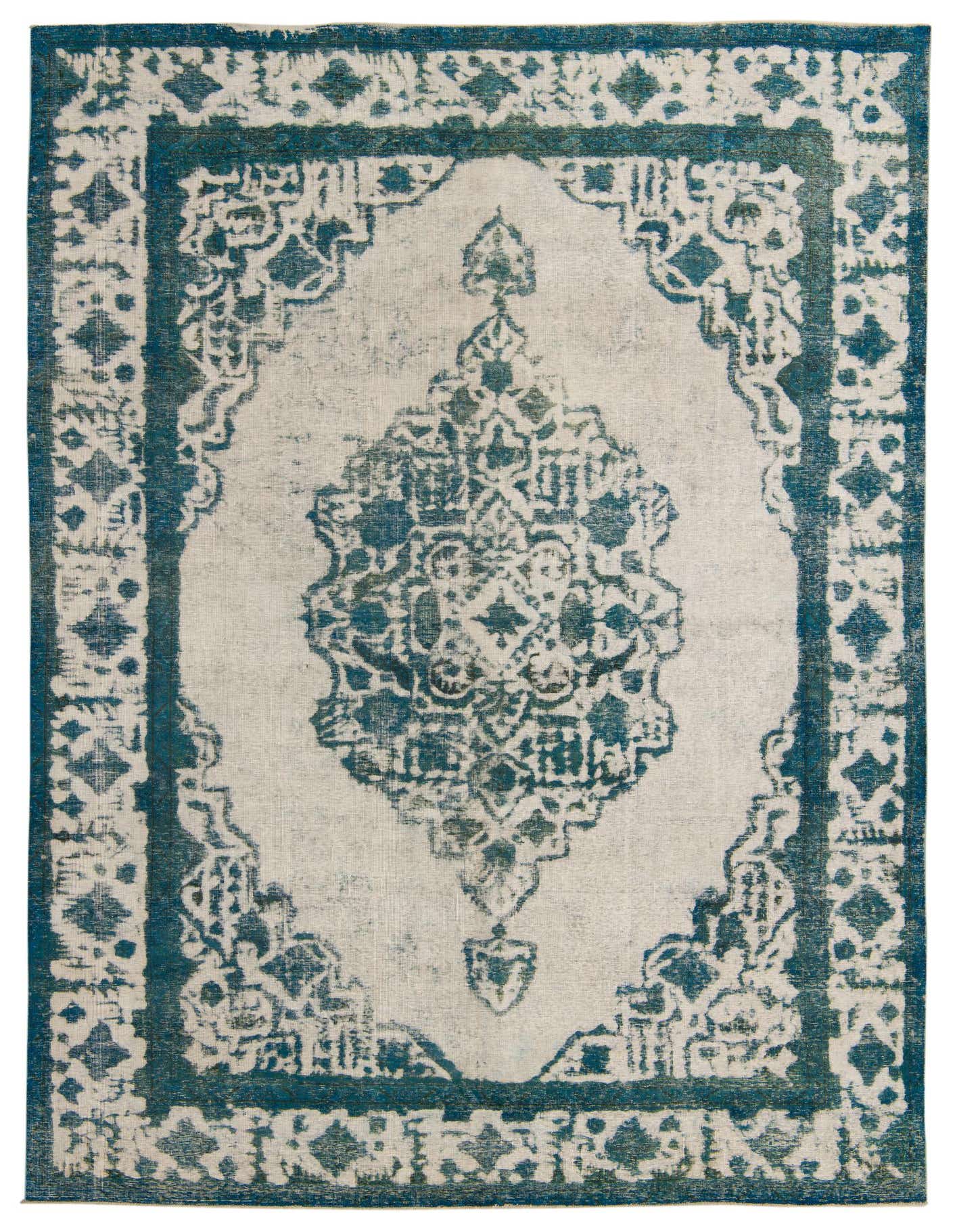 Primary image 7' 9 x 11' 3  Hand Knotted Ultra Vintage Persian Wool Rug