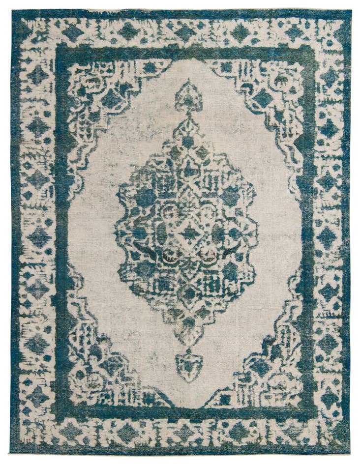 Detail image of 7' 9 x 11' 3 Hand Knotted Ultra Vintage Persian Wool Rug