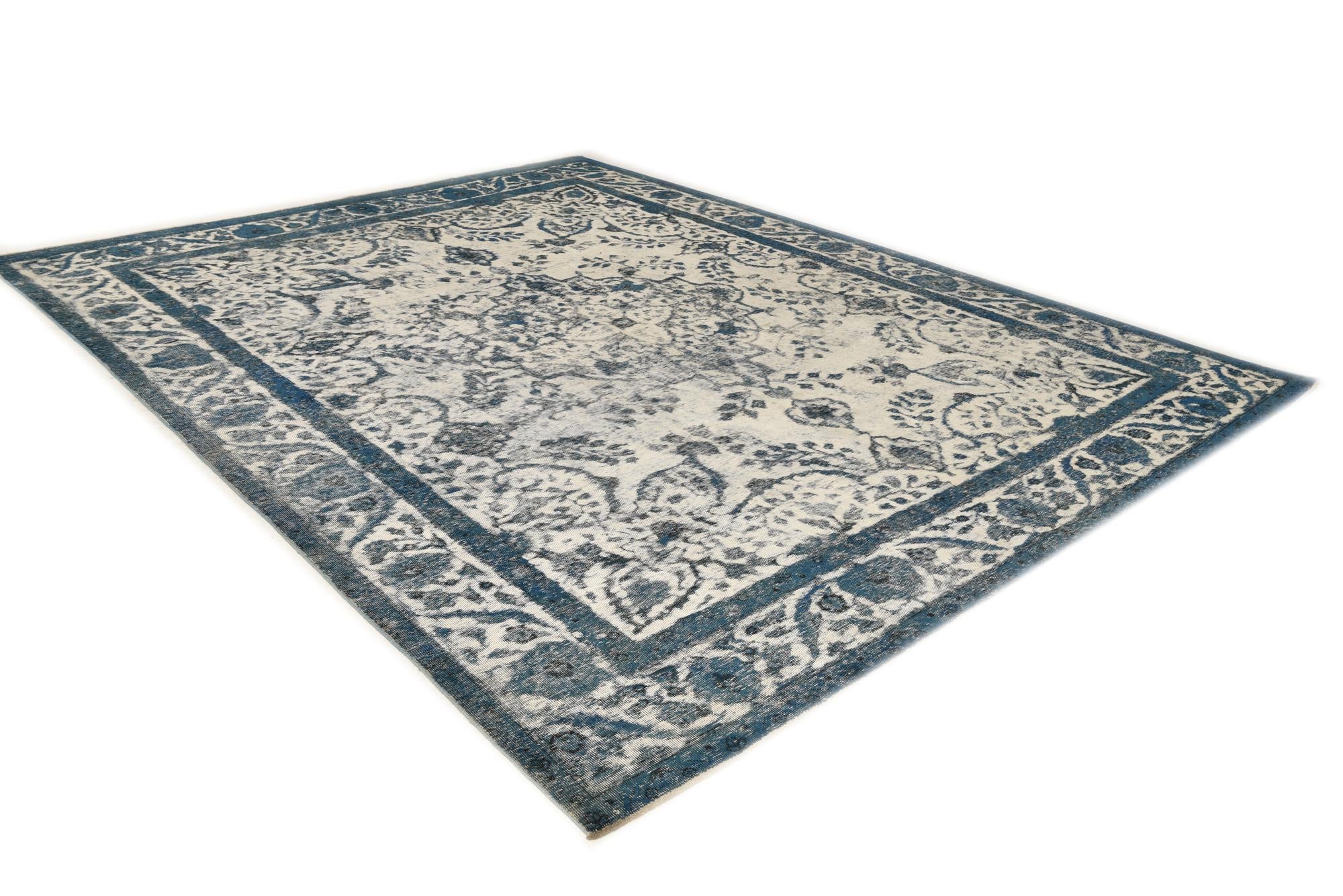 9' 10 x 12' 4 Hand Knotted Ultra Vintage Persian Wool Rug