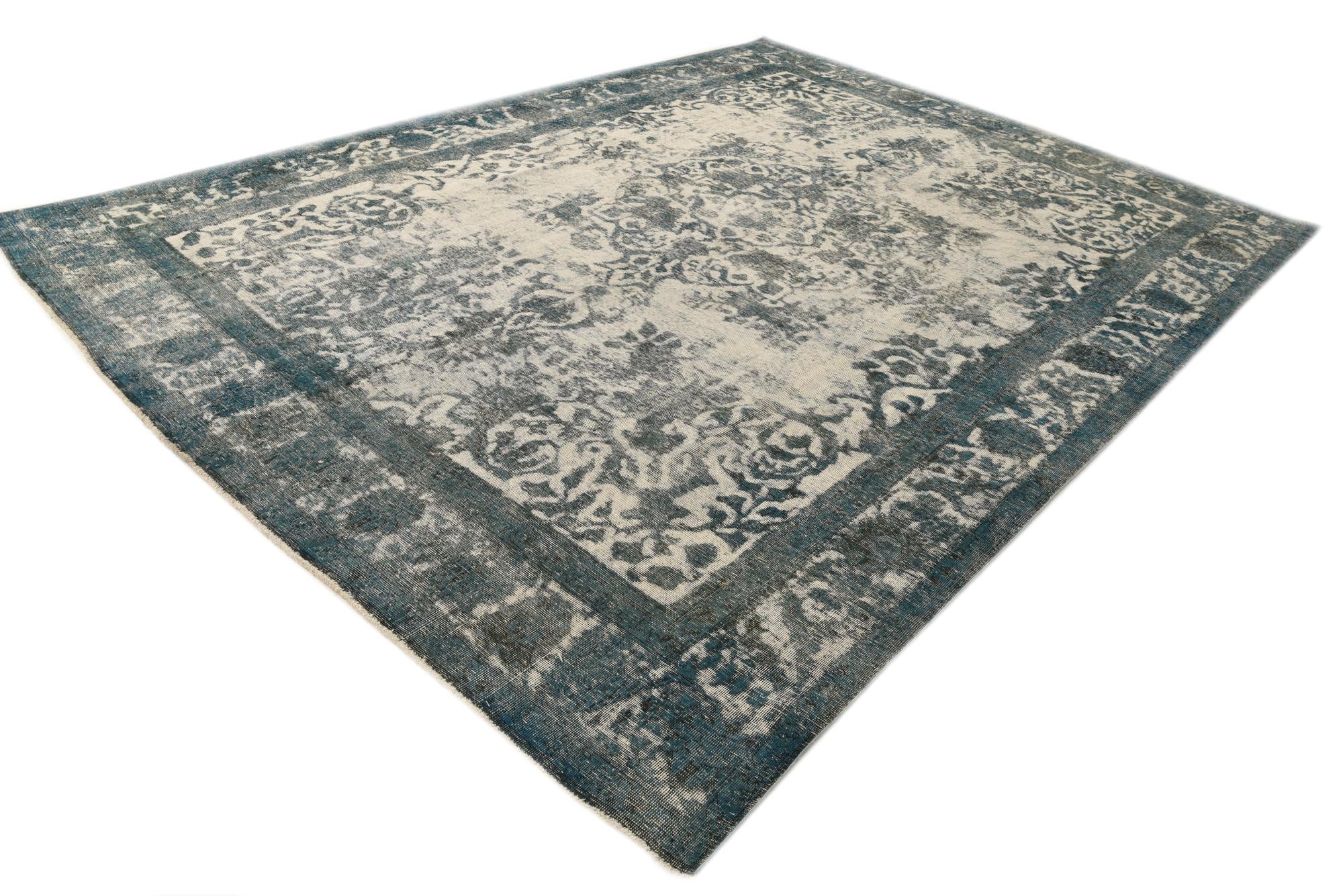 9' 4 x 12' 6 Hand Knotted Ultra Vintage Persian Wool Rug