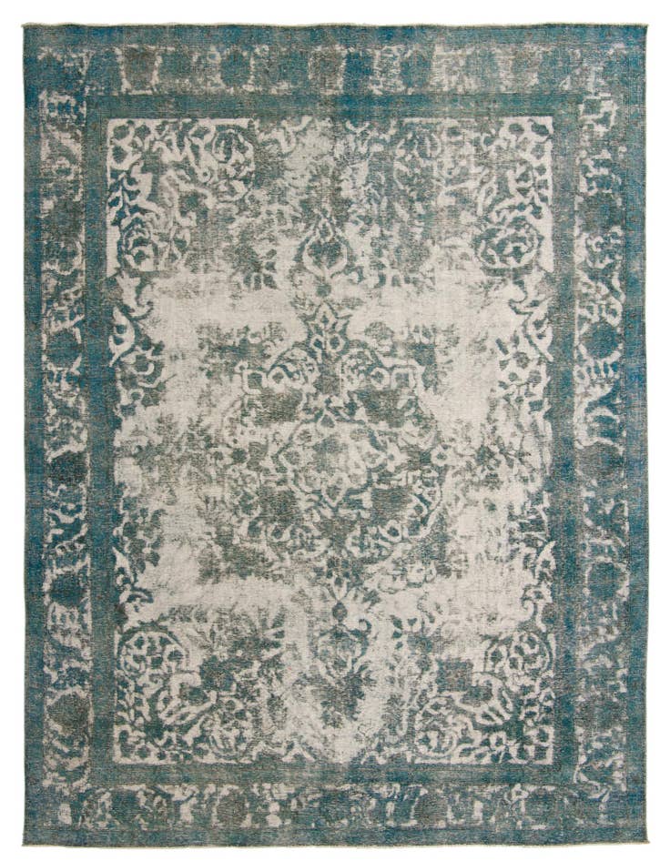 Detail image of 9' 4 x 12' 6 Hand Knotted Ultra Vintage Persian Wool Rug