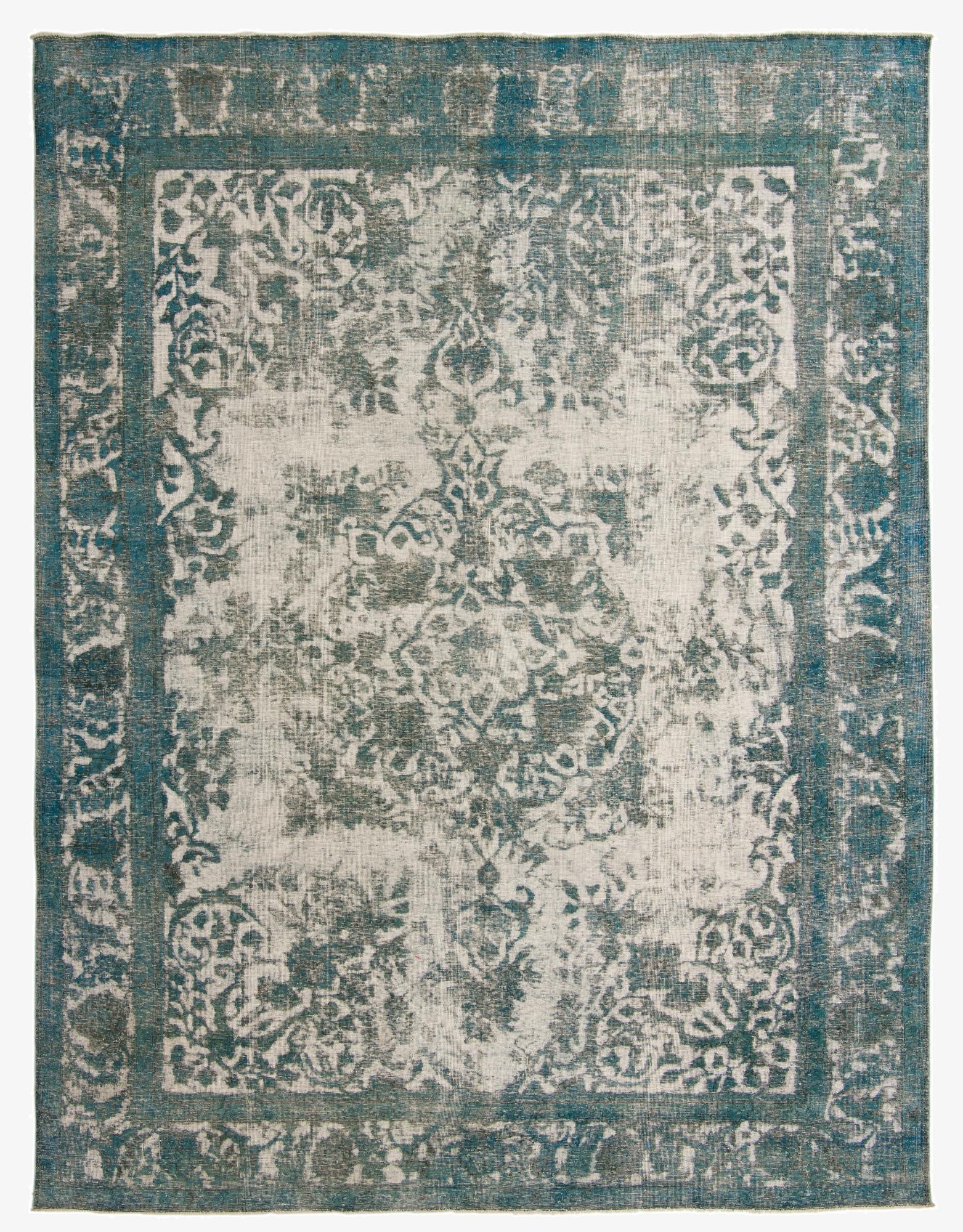 9' 4 x 12' 6  Hand Knotted Ultra Vintage Persian Wool Rug