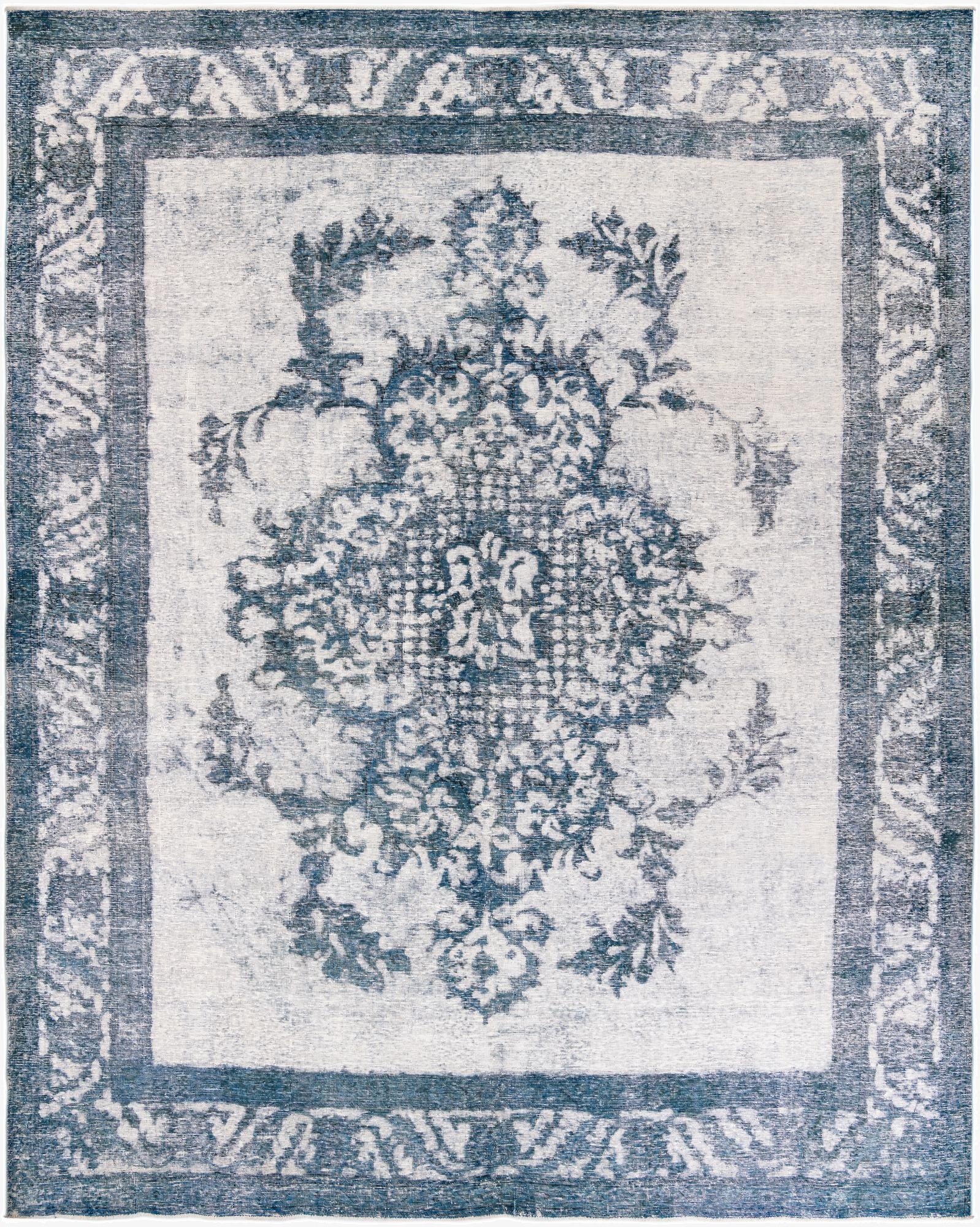 9' 8 x 12' 5  Hand Knotted Ultra Vintage Persian Wool Rug