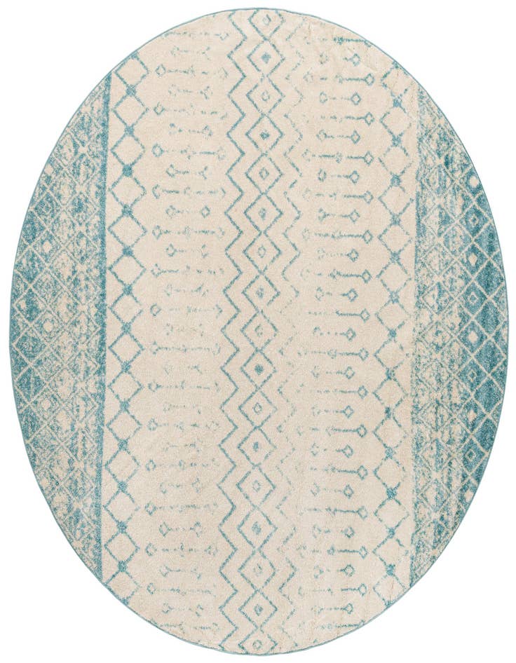 Detail image of 10' x 10' Moroccan Trellis Round Rug