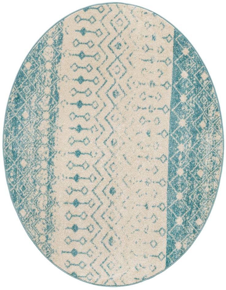 Detail image of 6' x 6' Moroccan Trellis Round Rug