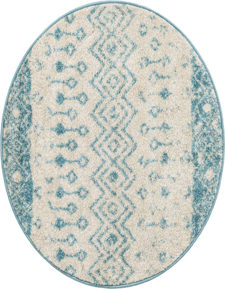 Detail image of 3' x 3' Moroccan Trellis Round Rug