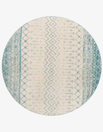 10' x 10' Moroccan Trellis Round Rug