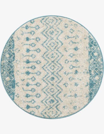 3' x 3' Moroccan Trellis Round Rug