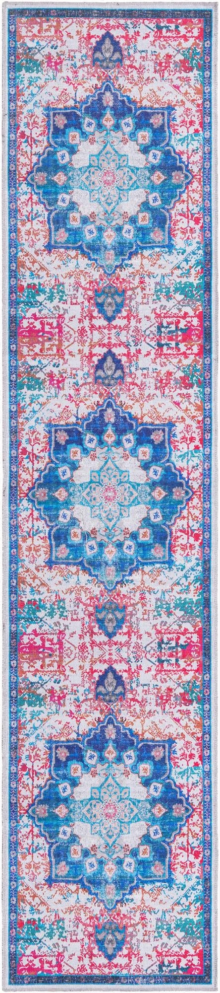 2' 7 x 12' Washable Francesca Runner Rug