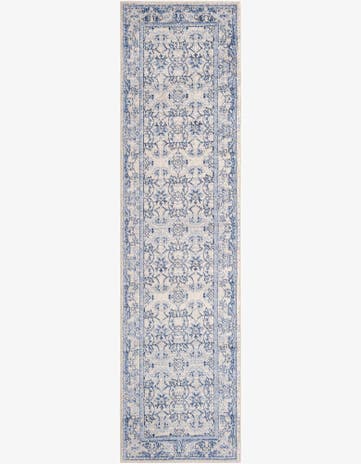 Ivory Blue Miranda Runner Rug