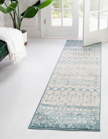 2' 7 x 12' Moroccan Trellis Runner Rug