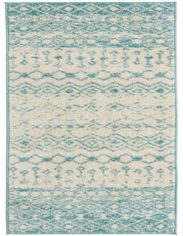 Detail image of 2' x 6' Moroccan Trellis Runner Rug