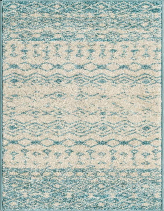 Detail image of 2' x 7' Moroccan Trellis Runner Rug