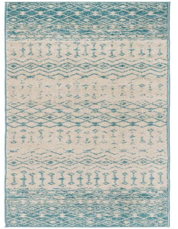 Detail image of 2' 7 x 10' Moroccan Trellis Runner Rug