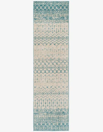 2' 7 x 10' Moroccan Trellis Runner Rug