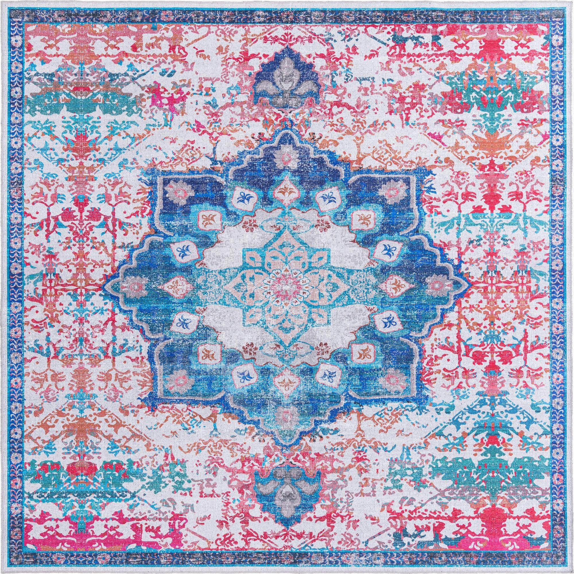 10' 6 x 10' 6 Washable Francesca Square Rug