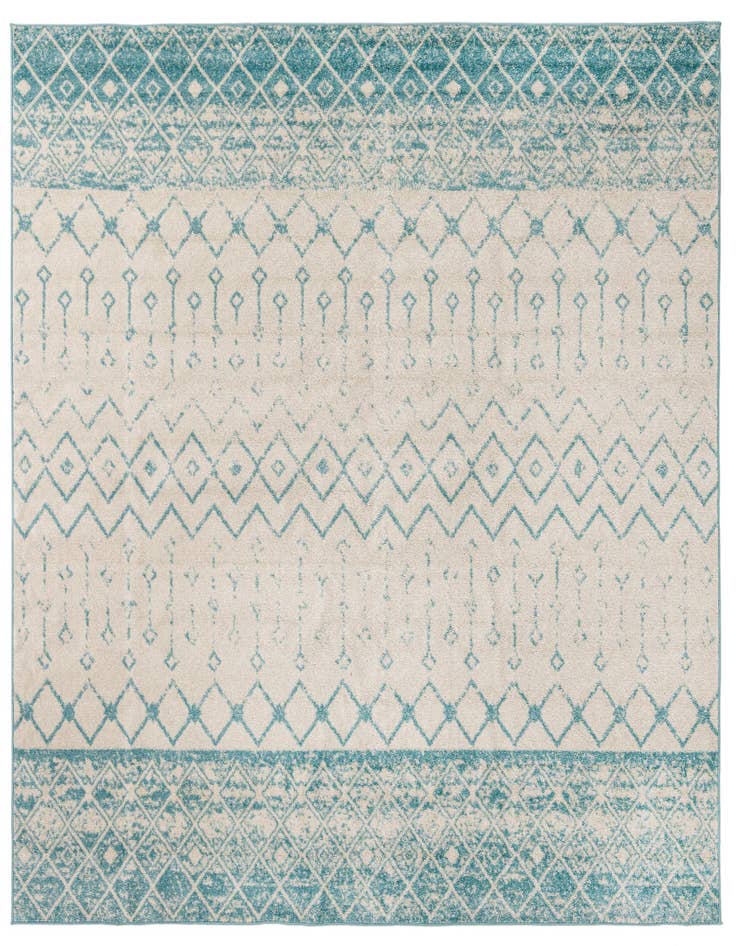 Detail image of 10' x 10' Moroccan Trellis Square Rug
