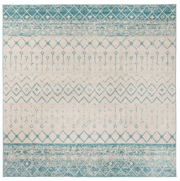 Detail image of 10' x 10' Moroccan Trellis Square Rug