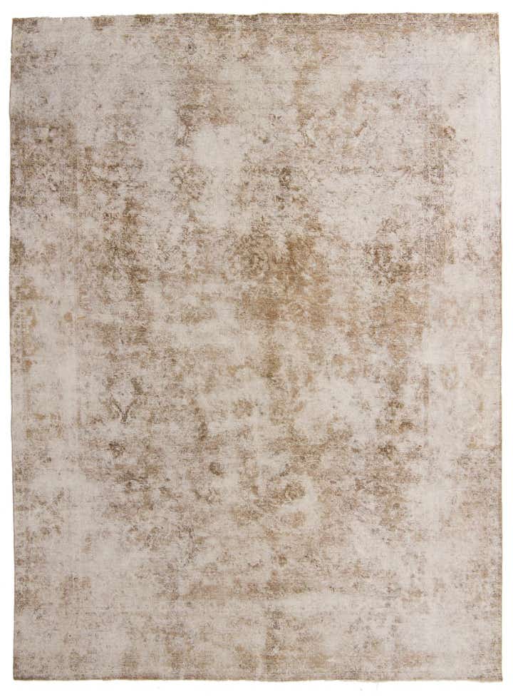 9' 4 x 12' 10 Hand Knotted Ultra Vintage Persian Wool Rug