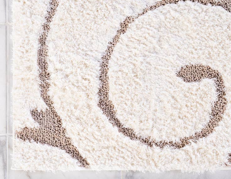 Detail image of 5' x 8' Botanical Shag Rug