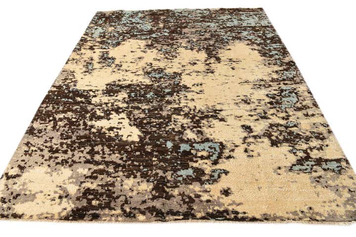 8' x 10' 2 Hand Knotted Darya Wool Rug