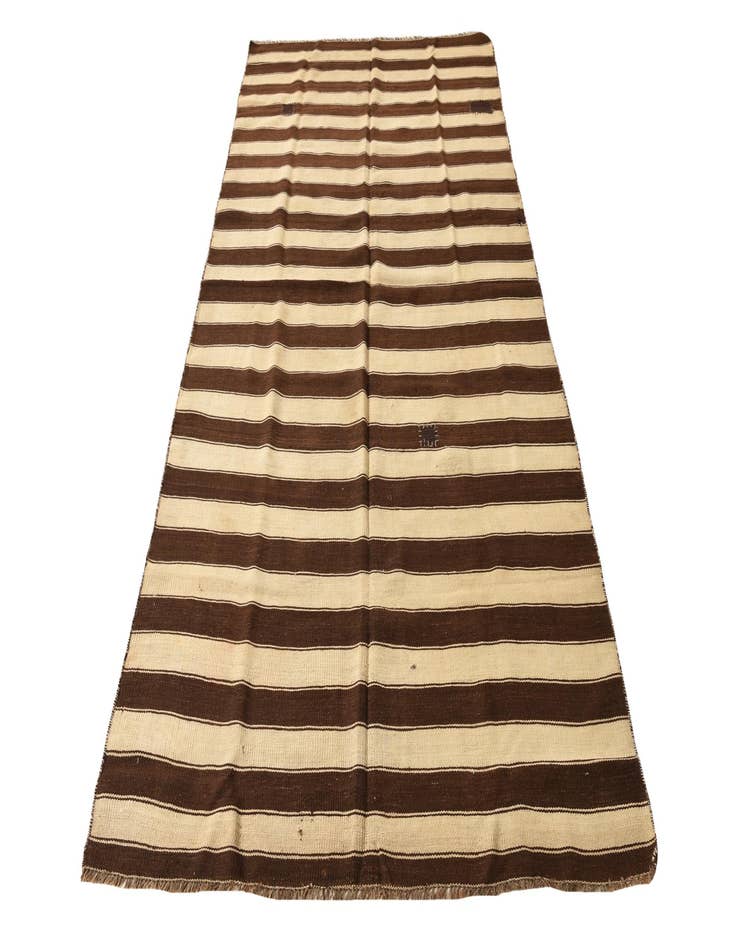 Detail image of 4' 9 x 9' 5  Hand Woven Kilim Fars Wool Rug