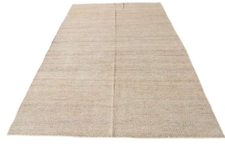 6' 3 x 9' 6 Hand Woven Kilim Modern Wool Rug