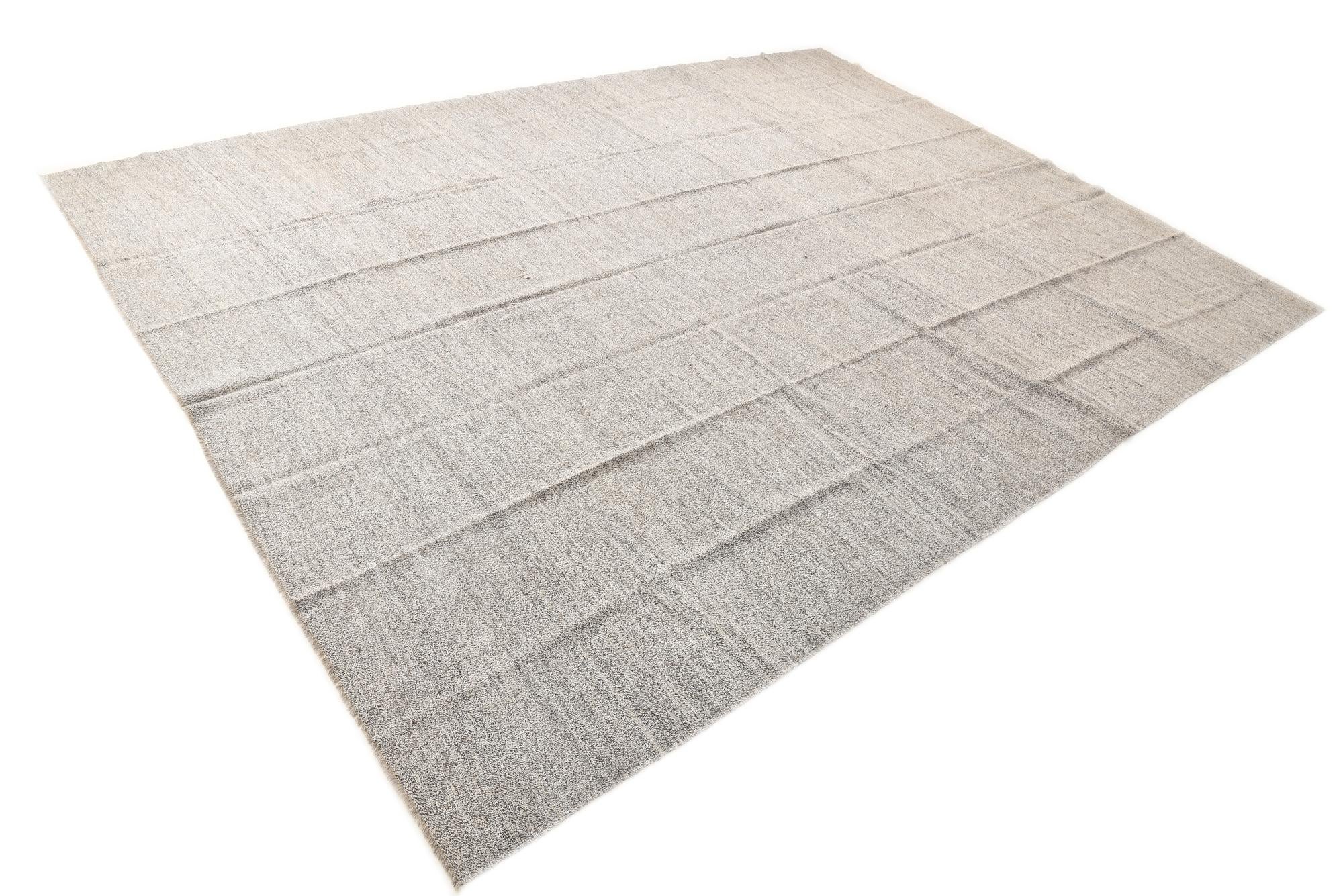 13' 11 x 18' 4 Hand Woven Kilim Modern Wool Rug