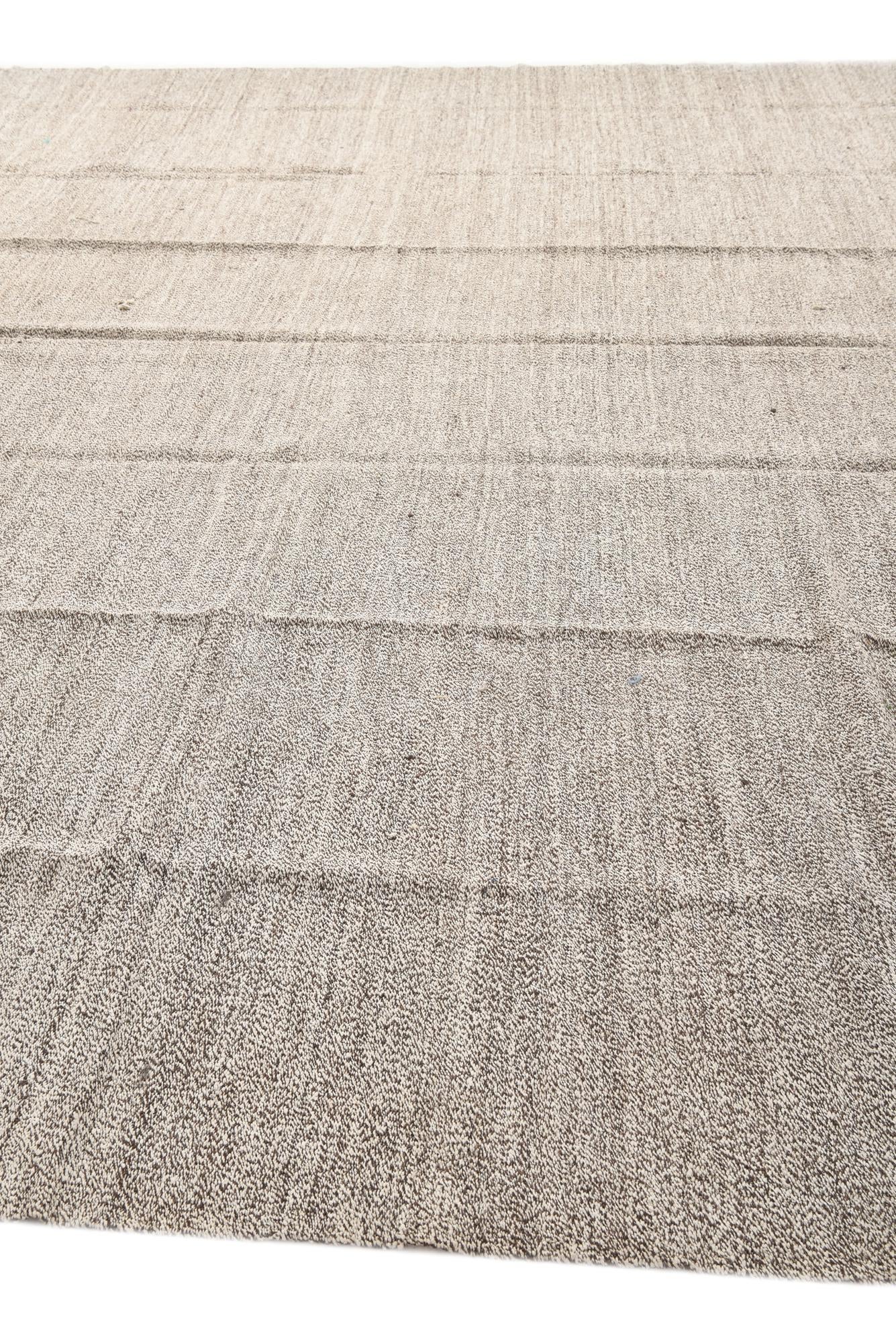 13' 11 x 18' 4 Hand Woven Kilim Modern Wool Rug