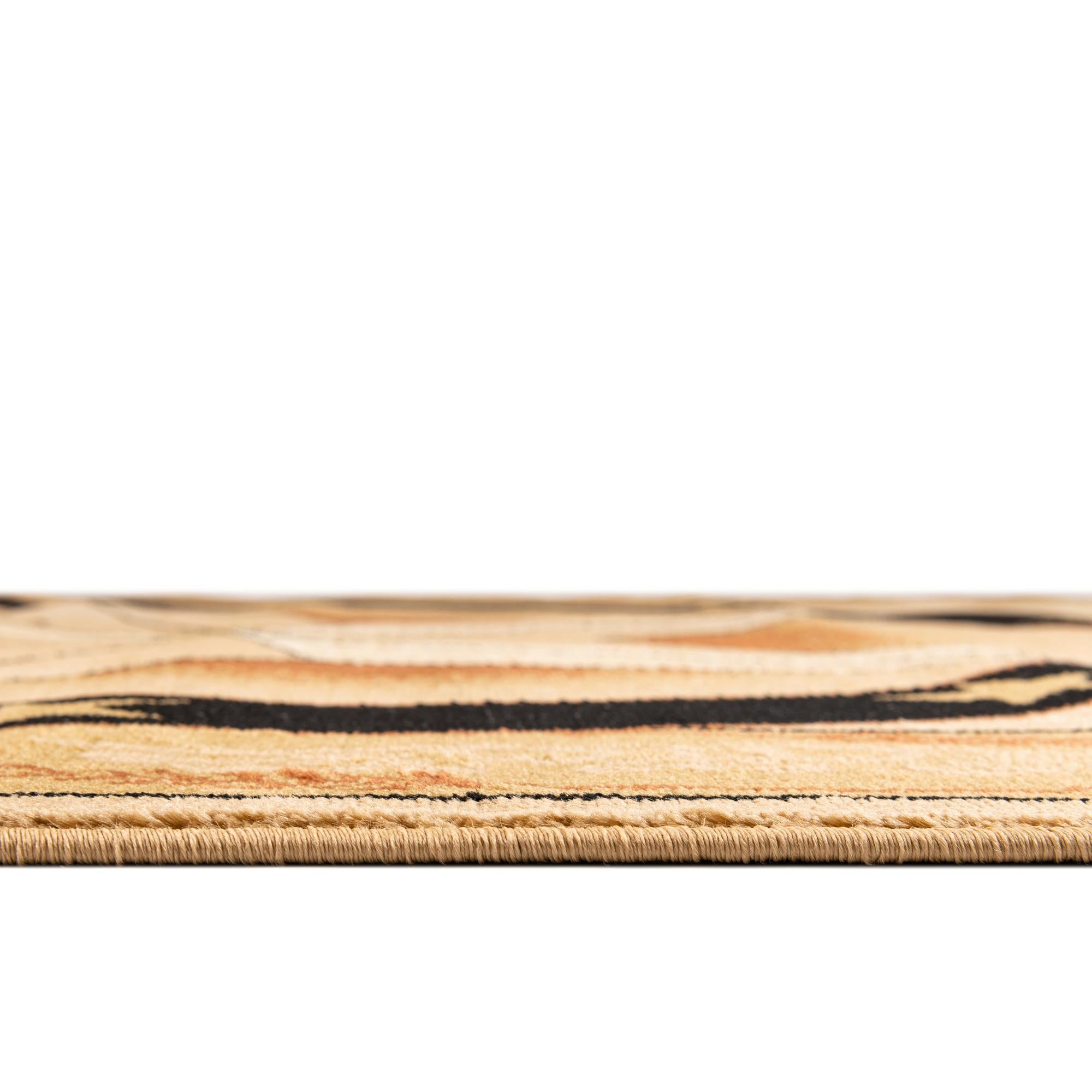 Custom Ivory Brown Pioneer Rug