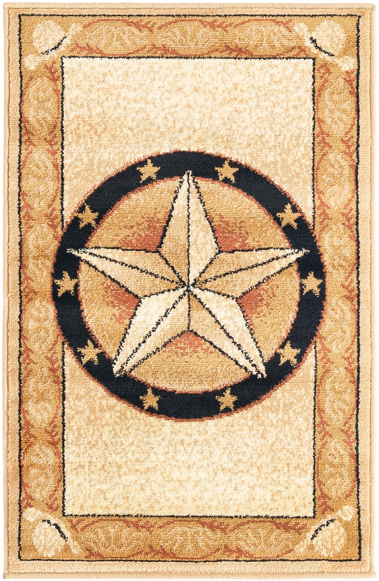 Rug Ivory Brown Swatch link