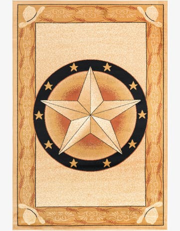 Ivory Brown Pioneer Rug