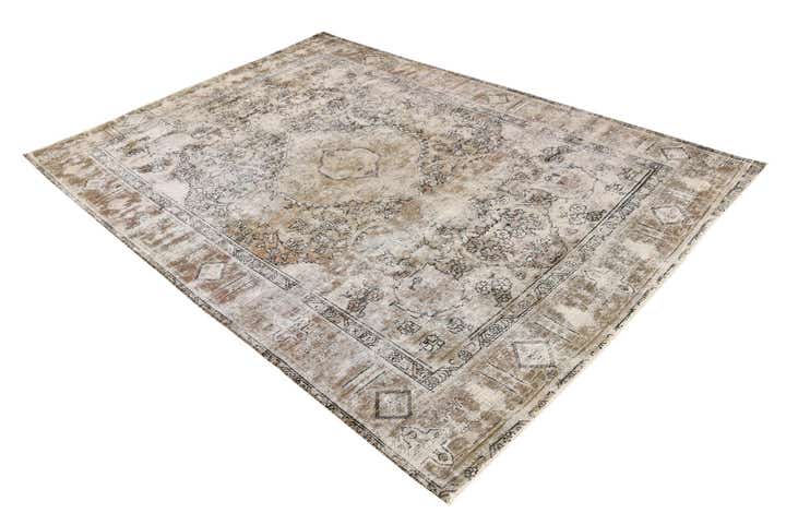 6' 4 x 9' 4 Hand Knotted Ultra Vintage Persian Wool Rug