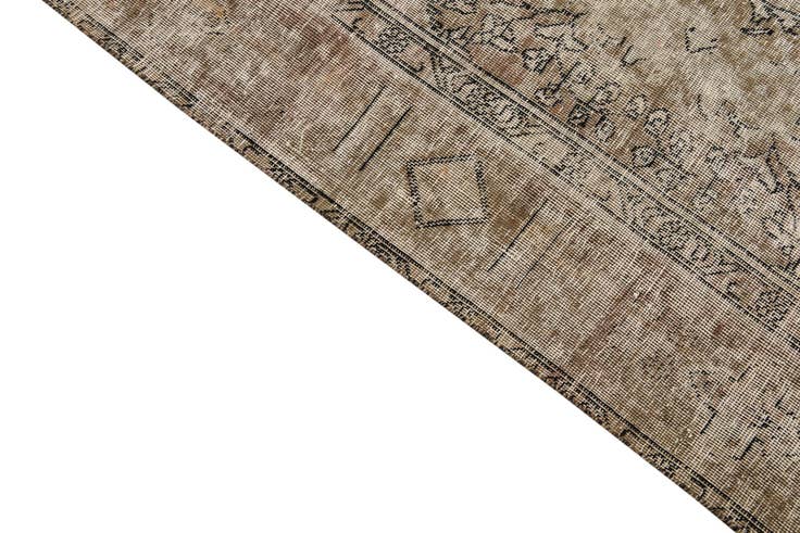 Detail image of 6' 4 x 9' 4 Hand Knotted Ultra Vintage Persian Wool Rug