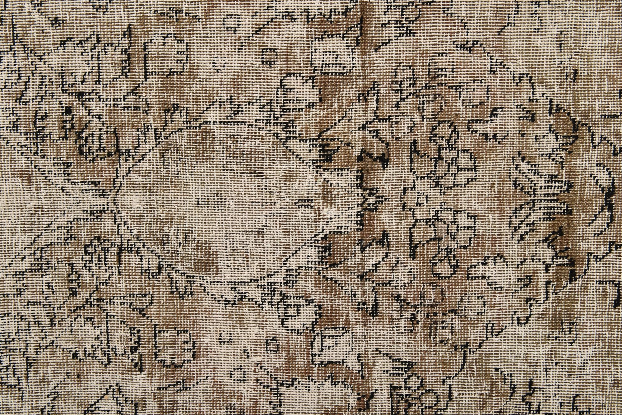6' 4 x 9' 4 Hand Knotted Ultra Vintage Persian Wool Rug
