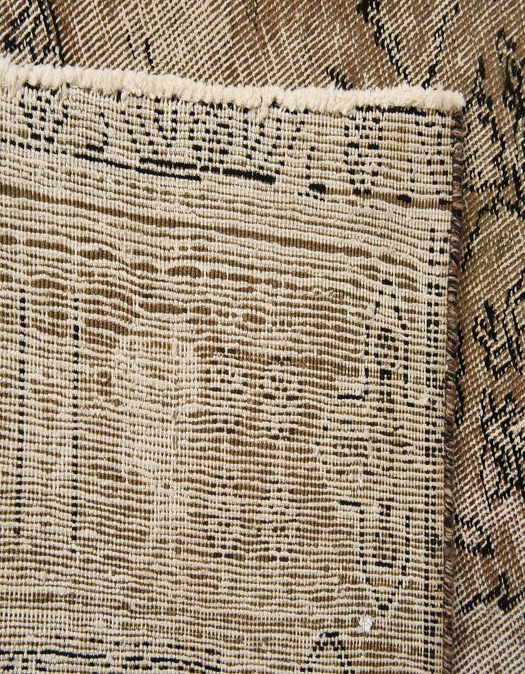 Detail image of 6' 4 x 9' 4  Hand Knotted Ultra Vintage Persian Wool Rug