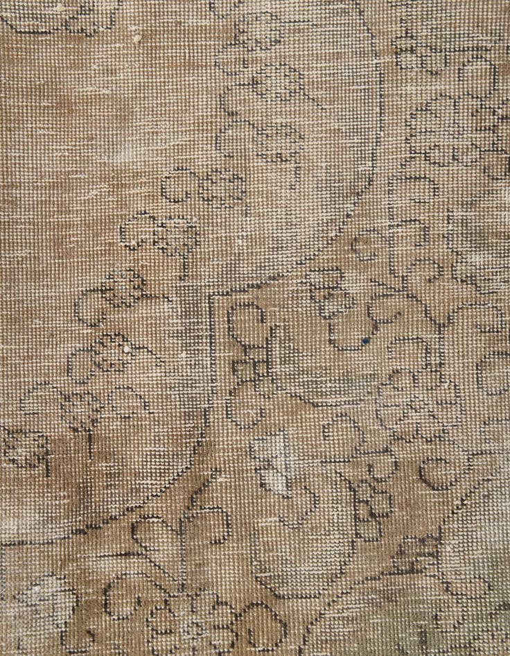 Detail image of 9' 8 x 12'  Hand Knotted Ultra Vintage Persian Wool Rug